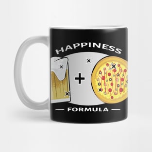Happiness Formula - Pizza & Beer - Funny Mug